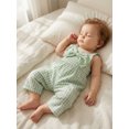 thumbnail image 6 of BemeyourBBs Toddler Bbay Girl Summer Clothes Plaid Gingham Smocked Romper One Piece Jumpsuit Front Bowknot Strap Sleeveless Plaid Wide-Leg Pants Overalls Little Girl Summer Outfit, 6 of 9