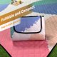 thumbnail image 4 of Maneta de Picnic al Aire Libre de Playa 78.7''X78.7 '' Maneta de Campamento Resistente Plegable Al Agua Matina de Picnic Para Campamento de Parques de Playa Viajando, 4 of 5