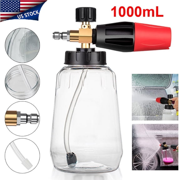 Ryhampaper Snow Foam Lance Cannon Soap Bottle Sprayer For Pressure Washer Gun Jet Car Wash 1000ML
