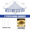 thumbnail image 5 of Stuffed Animal Hammock with LED Light, Toy Hammock for Stuffed Animals Storage for Kids Room Decor, Stuffed Animal Hammock Corner, 5 of 8