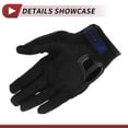thumbnail image 4 of Unique Bargains 1 Pair Motorcycle Winter Warm Touchscreen Driving Gloves XXL Black Blue Polar Fleece, 4 of 6