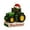 Green, variant on Shoreew Christmas Ornament Tractor Wearing Xmas Hat Charm Festive Hanging Decoration Holiday Seasonal Home Accent