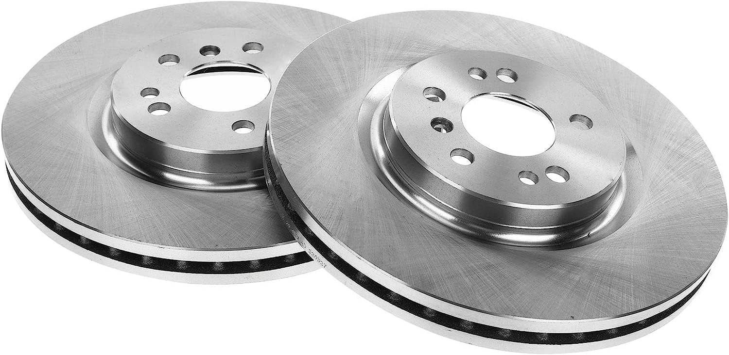 A-Premium Front Disc Brake Rotors Set Compatible with Mercedes-Benz R320 ML320 2007-2009 R350 2006-2012 R500 ML500 2006-2007 ML350 2006-2011 ML450 ML550