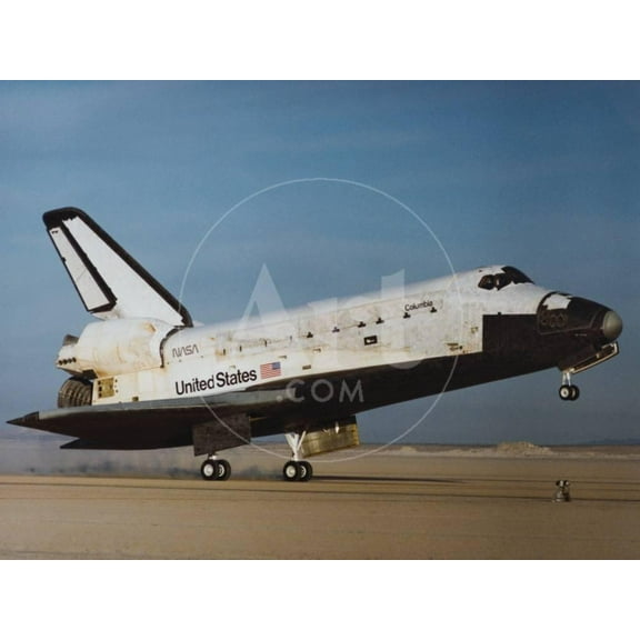 Space Shuttle Columbia Landing, Unframed Photographic Print Wall Art Sold by Art.Com