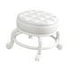 thumbnail image 4 of Taburete de pedicura redondo con asiento bajo giratorio de 360 degree, resistente y cómodo. blanco, 4 of 9