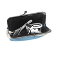 thumbnail image 5 of Lady Leather Wallet Zero 4.13 X 4.52 In Three-Dimensional Buckle Design Small Portable Easy Opening And Closing Light Blue Stripe_1, 5 of 5