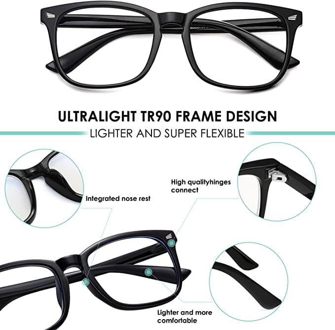 Blue Light Blocking Glasses Women Men 3Pack Computer Reading