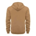 thumbnail image 4 of BRGZLK Mens Hoodies Sweatshirt Quarter Zip Pullover Long Sleeve Fleece Athletic Work Sweatshirts with Pockets Fall Winter Fashion Clothes Daily Wear Streetwear Khaki 2XL, 4 of 7