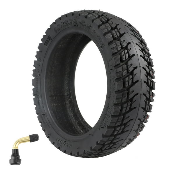 Ulip Pneu Tubeless 10x2.75-6.5 Pneu Tout-Terrain 10 Pouces Remplacement de Pneu de Trottinette Électrique avec Buse