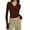 Brown, variant on Fashion Long Sleeve Shirts For Women Underscrubs Solid Color V Neck Long Sleeve Knitting Shirt Slim Blouse Tops,Gray