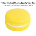 thumbnail image 3 of Yellow Simulated Macaron Squishy Stress Toy with Pu Fast Rebound, 1 Piece, Shaped Design for Classroom, Squeeze Toy, 3 of 3