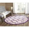 thumbnail image 2 of SAFAVIEH Cambridge Liz Geometric Wool Area Rug, Ivory/Purple, 2'6" x 4', 2 of 9