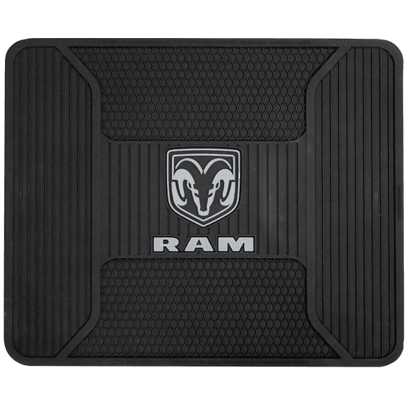 Plasticolor 001262R25 Dodge Ram Elite Utility Mat - Gray Logo