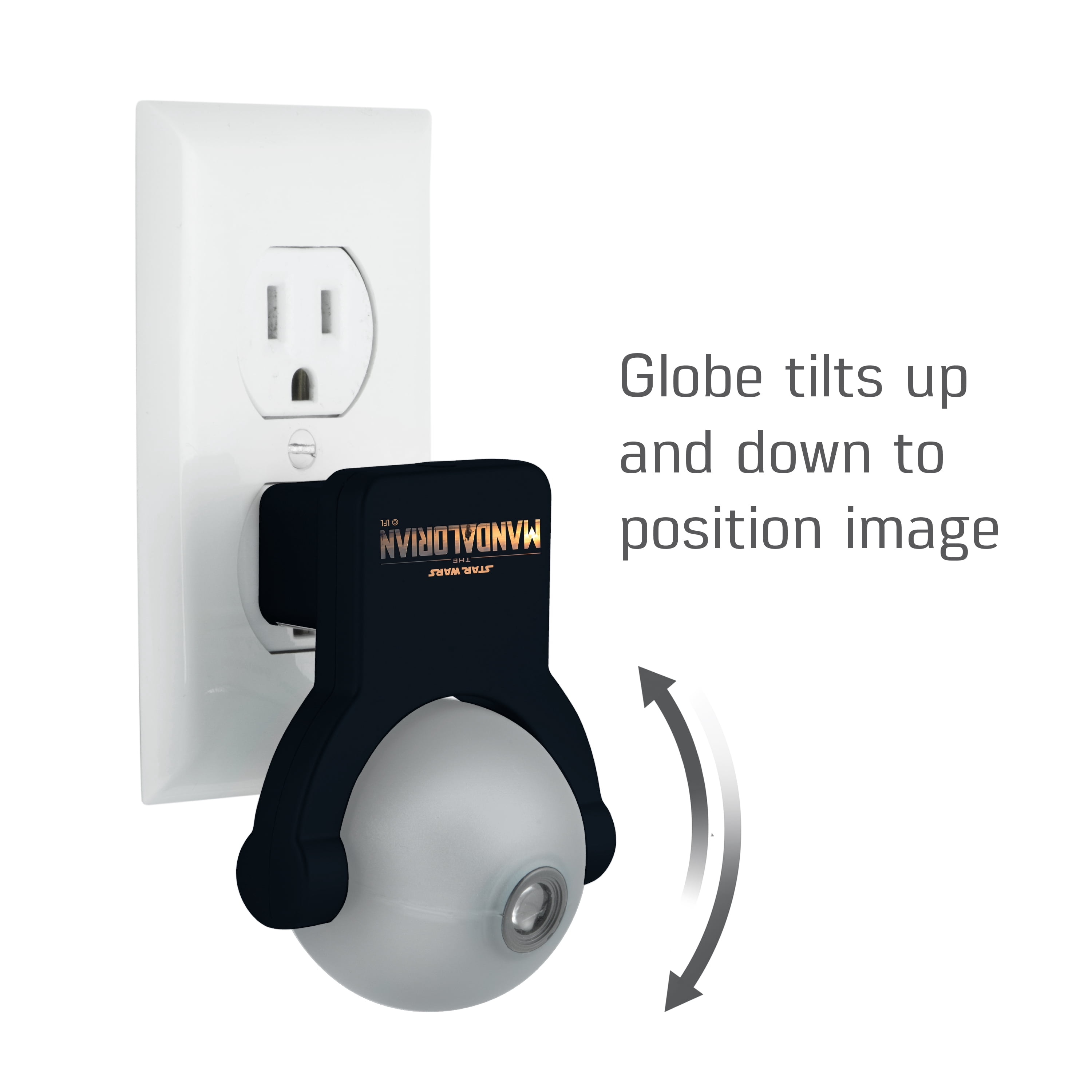 Projectables The Mandalorian LED Night Light Projector, Dusk to Dawn, 53215