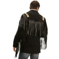 thumbnail image 3 of Scully Men's Bone Beaded Fringe Leather Jacket - 902-409 50 REG, 3 of 3