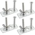 thumbnail image 1 of Abrazadera de ranura en T de acero de alta velocidad de 4 piezas Abrazadera de sujeción duradera a prueba de herrumbre Abrazadera de máquina de grabado Abrazadera de placa resistente para máquina de grabado CNC 3018 2418 - Plata esquí esquí Gafas de esquí, 1 of 5