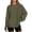 Dark Green, variant on Long Sleeve Shirts for Women 2026 Spring Basic Shirt Crewneck Plain Oversized Blouse Womens Tops