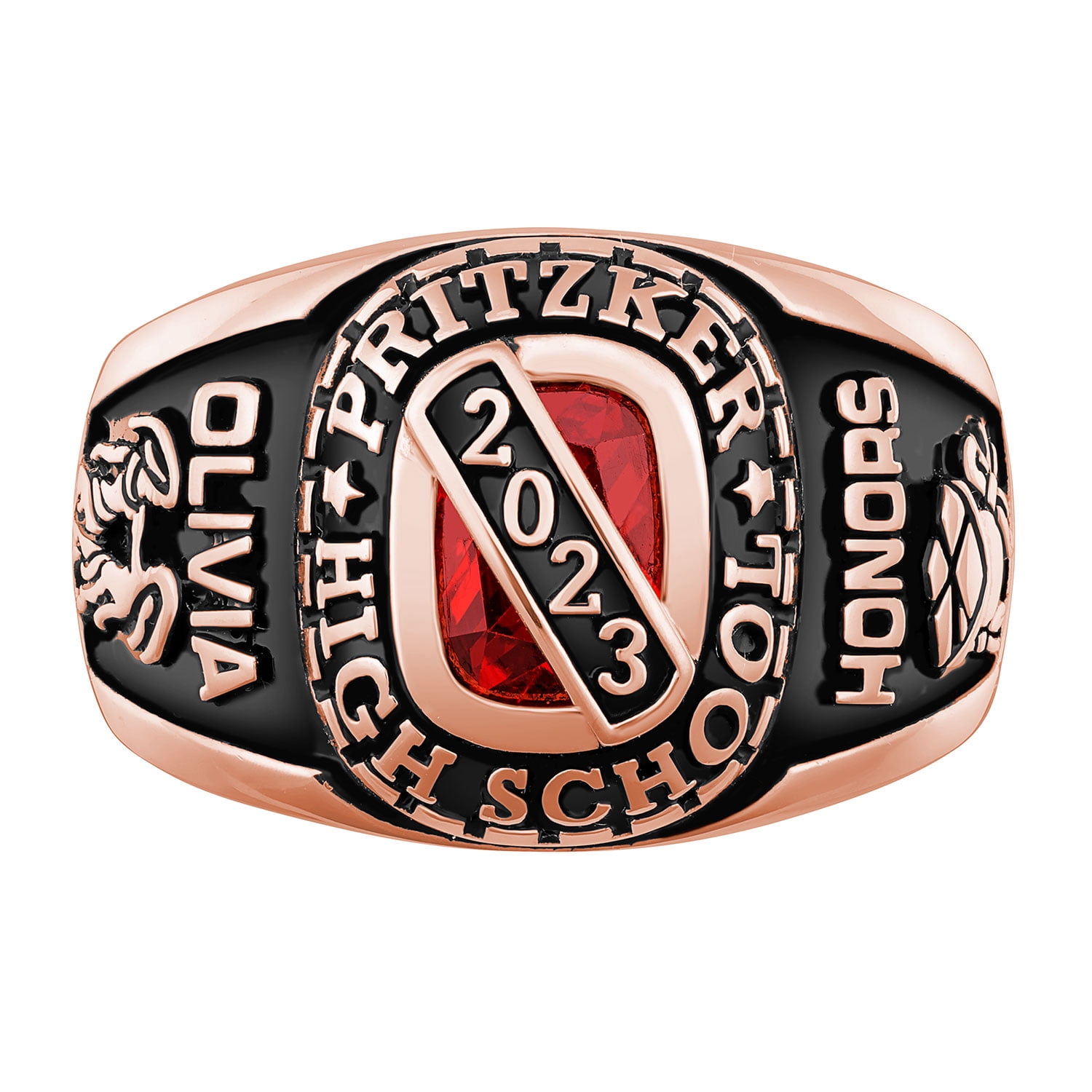 Order Now for 2025 Graduation, Freestyle Women's Bridge Birthstone Class Ring Sterling Silver, Personalized, High School or College Graduation