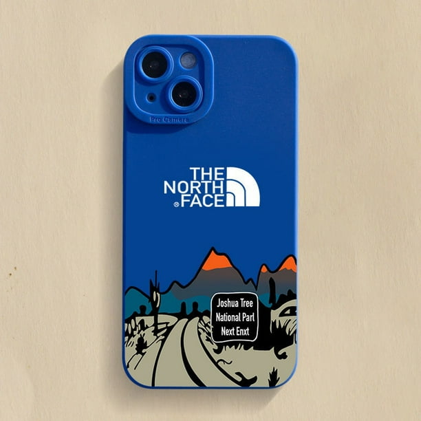 Caja de lujo del teléfono silicón suave para el iPhone 11 Pro Max 12 13 Mini 7 8 14 Plus X XR Xs Max la cara norte cubierta protectora XZ1Z