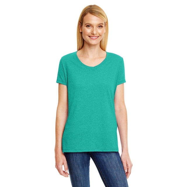 Hanes T-Shirt Col en V Triblend X-Temp pour Femmes - 42VT