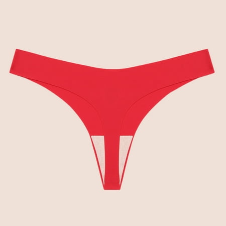 Summer Savings  Comfortable Low Waist Underwear  Soft Cotton  Breathable  Casual Panties  Briefs  Women s  Everyday Wear  Seamless  Hypoallergenic  Plus Size Womens | Red S  Sopatenor