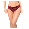 thumbnail image 2 of Tanga Secret Treasures Talla M Encaje Floral Vino, 2 of 3