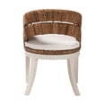 thumbnail image 4 of bali & pari Ubud Bohemian Natural Seagrass and Mahogany Wood Dining Chair, 4 of 6