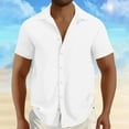 thumbnail image 2 of Summer Tops for Men 2025, White Summer Tops for Men Fashion Mens Work Blouses for Office Tshirts Shirts Graphic Funny Plus Size Mens Sports Tops Xl Tunic 2025 Summer, 2 of 6