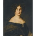 thumbnail image 2 of Jacob Ferdinand Voet 15x18 Gold Ornate Wood Frame and Double Matted Museum Art Print Titled - Portrait of Ortensia Mancini (1645 - 1699), Duches of Mazarino, 2 of 4