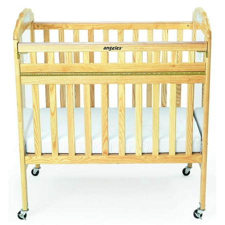 Safe T Side Clear Mirror Panel Crib In Natural Walmart Com