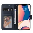 thumbnail image 5 of SaniMore for iPhone 14 Plus 6.7" PU Leather Case, Magnetic Closure Flip Wallet Cover with Wrist Strap Card Slot & Multi-Angle Kickstand All-Inclusive Protective Shell, Darkblue, 5 of 7