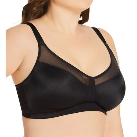 

Women s Playtex US4697 18 Hour Smoothing Minimizer Wirefree Bra (Black 42D)