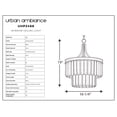 thumbnail image 6 of Luxury Cosmopolitan Indoor Ceiling Light, 19''H x 16.25''W, with Traditional Style Elements, Posh Design, Antique Silver Finish and Glass, UHP2468, 6 of 7