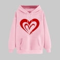 thumbnail image 2 of Fjofpr Valentine Clothes Women Sweatshirts for Women under $10.00 Women's Print Winter Hoodie Pullover Tops Long Sleeved Comfortable Sweatshirt, 2 of 5