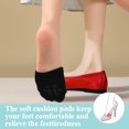 thumbnail image 4 of 10 Pairs Toe Topper Socks Women Toe Liner Half Socks Non-Slip Cushioned Bottom No Show Toe Cover Half Socks (3 Colors), 4 of 6