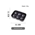thumbnail image 5 of 6-Piece Silicone Ice Cube Tray Black,Silicone Round Ice Cube Mold, Round Ice Cube Trays for Freezer, Easy Release Ice Cube Tray Circle Balls for Whiskey Cocktails Bourbon, 5 of 5