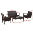 thumbnail image 2 of 4 pcs Patio Rattan Wicker Furniture Set, 2 of 7