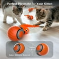 thumbnail image 3 of Inadays Cat Toys for Indoor Cat Toy Smart Interactive Cat Toy Ball Rechargeable Two Speed Adjustment for Bored Indoor Adult Cats, Red, 3 of 6