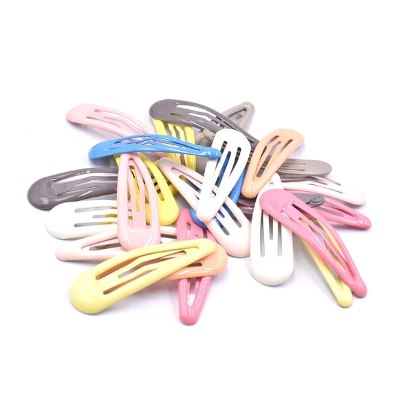 Art&Beauty 25 pinzas para el pelo con puntas brillantes, de colores surtidos, antideslizantes, para niñas, mujeres y mujeres