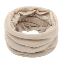 Hontri Neckerchief in Sale, Fashionable Winter Scarf for Girls, Boys and Girls, Thickened Wool Collar Scarf, Neck Scarf, Cotton 1Pc Scarf Beige