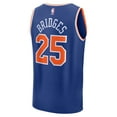 thumbnail image 3 of Youth Fanatics Mikal Bridges Blue New York Knicks Fast Break Replica Player Jersey - Icon Edition, 3 of 3
