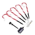 thumbnail image 2 of Christmas Candy Cane Pathway Lights - IP65 Waterproof, 8 Modes, 600mAh Battery, 2 of 11