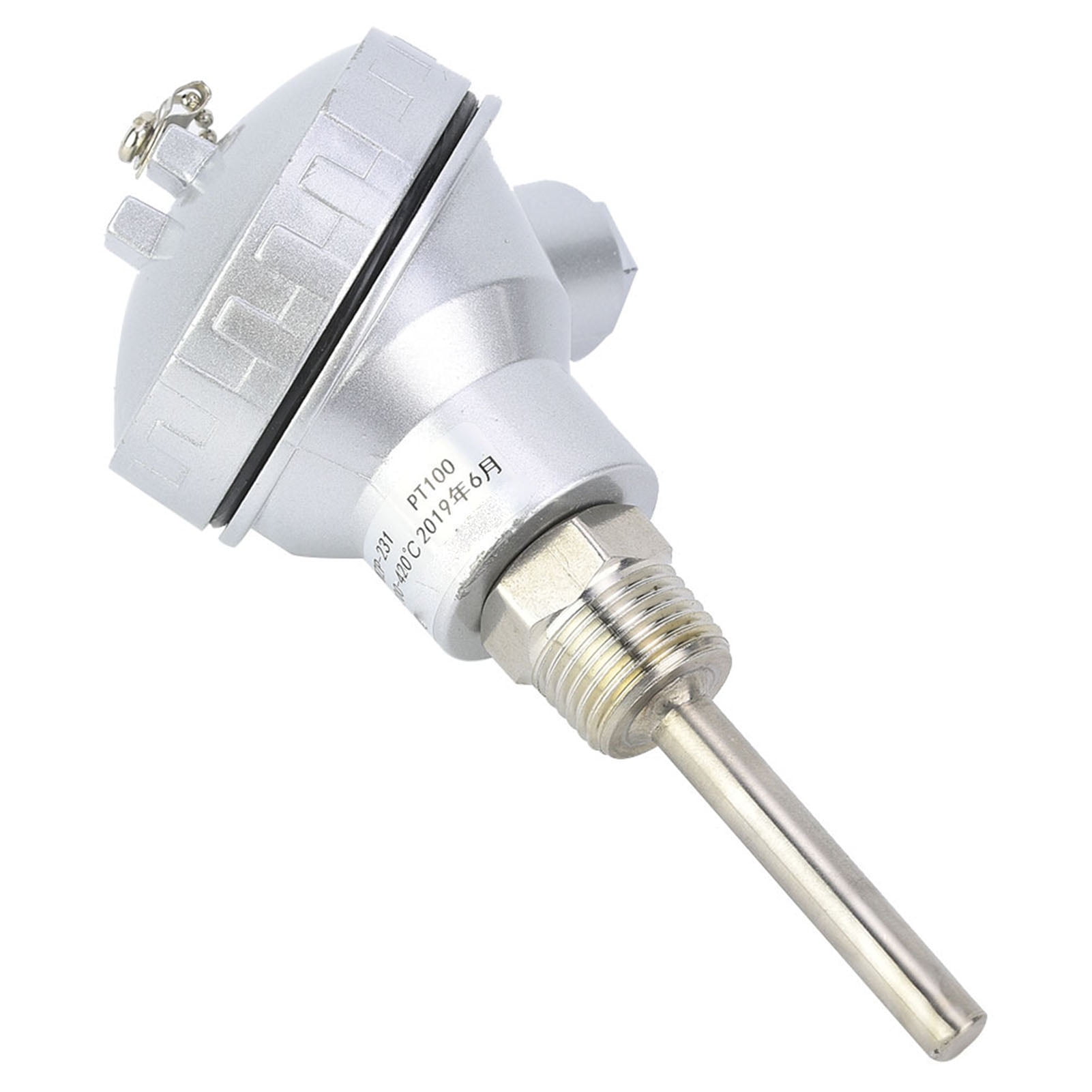 Sonda Sensor Sonda de sensor de temperatura RTD PT100 con cabezal de terminal de ...