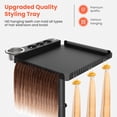 thumbnail image 3 of TASALON Rolling Salon Tray on Wheels, Metal Hairstylist Tray Rolling Cart with 2 Magnetic Hair Color Bowls, 3 of 6