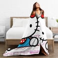 thumbnail image 4 of Hello Kitty Throw Blanket, Cozy Flannel Blankets For Boys Girls, Super Soft Warm Blanket For Couch Sofa Bed, 4 of 9