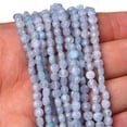 thumbnail image 5 of HOOUN 4/6mm Multi-color Natural Faceted Round Genstone Loose Bead for Craft Making DIY-Aquamarine-4mm about 42pcs, 5 of 9