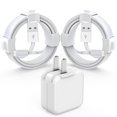 thumbnail image 1 of IOSYS Cargador para iPad/iPhone, Bloque de carga rápida con 2 cables USB a Lightning de 6.6 pies, 12, 1 of 7