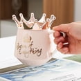 thumbnail image 5 of Farcauo Pink Queen of Everything Mug with Lid Cute Pink Cup with Crown Tea Coffee Mugs Gift with Spoon & Coaster 12 oz Ceramic Cups Birthday Gifts for Women Girls Mom Friend Mothers Day Gifts for Mom, 5 of 9