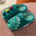 thumbnail image 2 of Otqutp Toddler Closed Toe Shoes Little Child Girls Inside Wear Slippers Cute Dinosaur Soft Bottom Comfortable Winter Warm Home Plush Slippers, 2 of 6