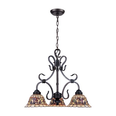 

Tiffany Buckingham 3-Light Chandelier in Vintage Antique